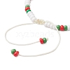9Pcs Fruit Theme Alloy Enamel Charm Bracelets BJEW-MZ00206-07-4