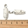 Natural Howlite Pendants G-Z067-07P-07-3