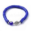 Polymer Clay Heishi Beads Beads Stretch Bracelets BJEW-JB04449-2