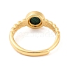 Round Natural Malachite Adjustable Rings RJEW-Q817-03G-05-3