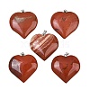 Natural Red Jasper Pendants GG-K002-04V-1