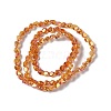 Electroplate Glass Beads Strands EGLA-L038-FR01-2