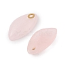 Natural Rose Quartz Pendants STAS-P380-80G-02-2