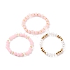 Multi-layered Stretch Beaded Bracelets Sets BJEW-JB05755-02-3