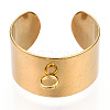 304 Stainless Steel Open Cuff Finger Ring Components STAS-WH0047-68G-1