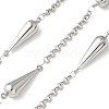 304 Stainless Steel Teardrop Link Chains CHS-Z004-08P-1