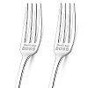 Globleland 1 Set 2Pcs 304 Stainless Steel Fork AJEW-GL0001-19-060-1