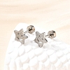 304 Stainless Steel Stud Earrings EJEW-H161-01P-K-2
