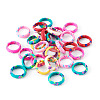 30Pcs Handmade Polymer Clay Finger Rings RJEW-TA0001-11A-3