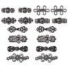 16 Pairs 8 Style Alloy Adjustable Jean Button Pins DIY-TA0013-01B-2
