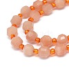 Natural Sunstone Beads Strands G-O201B-26-3