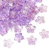 Two Tone Transparent Glass Bead Cap GLAA-H041-01A-1