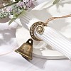 Iron Bell Pendant Decoration HJEW-JM02236-2