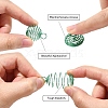 20Pcs 2 Styles Iron Spiral Bead Pendants FIND-YW0007-44-3