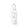 Natural White Jade Pendants PALLOY-JF01575-11-3