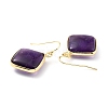 Natural & Synthetic Mixed Stone Dangle Earrings EJEW-J093-M-3