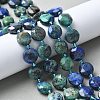 Natural Chrysocolla and Lapis Lazuli Beads Strands G-C116-A87-01-1