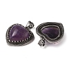 Natural Amethyst Pendants G-A095-01AS-04-2