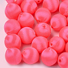 Polyester Thread Fabric Covered Beads WOVE-T007-14mm-17-1