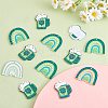 20 Pcs Saint Patrick's Day Acrylic Beer & Clover Charms for Jewelry Necklace Earring Making Crafts JX415A-3