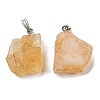 Raw Rough Natural Citrine Pendants G-M405-02P-04-1