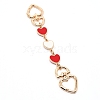 Light Gold Zinc Alloy Hanger Clasps FIND-WH0066-36B-1