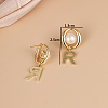 Imitation Pearl Stud Earrings FN6270-2