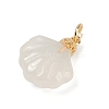 Natural White Agate Pendants KK-Z094-04G-02-2