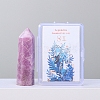 Point Tower Natural Lepidolite Healing Stone Wands PW-WG51681-03-1