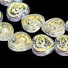 Electroplate Baking Paint Glass Beads Strands EGLA-K061-13A-5