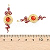 304 Stainless Steel Enamel Pendants STAS-T076-07G-03-3