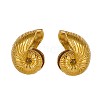 304 Stainless Steel Stud Earrings STAS-OY003-60G-3