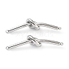 Non-Tarnish 201 Stainless Steel Connector Charms STAS-Z057-19P-1