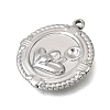 304 Stainless Steel Pendants SA-CBAF4B0-02P-03-2
