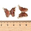 Brass Pave Faceted Glass Connector Charms FIND-Z020-03I-3