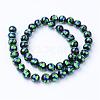 Handmade Silver Foil Glass Beads FOIL-T002-08-2