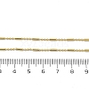 Brass Ball Column Link Chain Necklaces NJEW-A042-06G-3