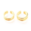 925 Sterling Silver Cuff Earrings EJEW-H124-07G-1