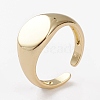 Brass Cuff Rings RJEW-C101-03G-2