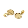 Rack Plating Brass with Cubic Zirconia Pendant KK-Q795-22G-2