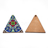 Printed Basswood Pendants WOOD-S045-013A-2