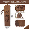 Cowhide Leather Labels AJEW-WH0386-0037-2