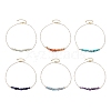 Natural & Synthetic Mixed Gemstone Chip Bib Necklaces NJEW-JN04950-1