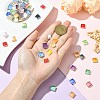 240Pcs 12 Colors Rainbow Iridescent Glass Cabochons DIY-CJ0003-10-4
