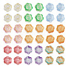  135Pcs 9 Color Transparent Electroplated Glass Beads GLAA-TA0001-31-10