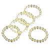 Synthetic Citrine Beaded Stretch Bracelets BJEW-Q692-48A-1