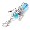 Angel Glass Pendant Decoration HJEW-JM02595-5