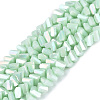 Electroplate Opaque Glass Beads Strands EGLA-Q139-01A-C13-1