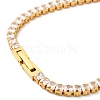 Clear Cubic Zirconia Tennis Bracelet BJEW-M301-01G-3