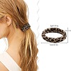 15Pcs Cloth Leopard Print Hair Ties PW-WG3BEA1-01-2